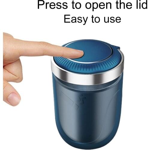 Baseus Car Ashtray Portable LED Light Cigarette Smoke Ashes Holder for Car Flame Retardant High Quality Ash tray Car Accessories