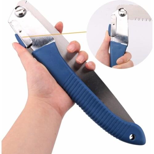 Portable Home Manual Pruning Hacksaws Garden Folding Trimming Saw Pruning Garden Household Anti-skip Hand Steel Sawing Tool 27cm