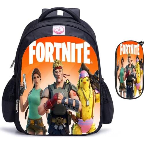 FORNITE Games Backpack 16inch Children School Bags boys girls Primary Backpack kids Toddler Bag Mochila infantil