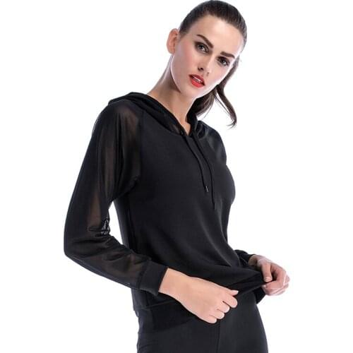 Hot Sale Slim Fit Pullover Black Athletic Plain Hoodies for Women
