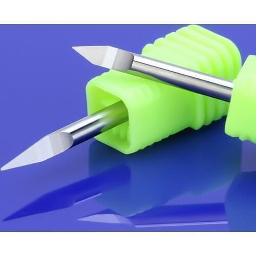 10pcs/lot 0.6mm 30Degree 3.175mm 3A TOP Quality CNC Router bit Precision grinding V Shape Carbide PCB Engraving Bits