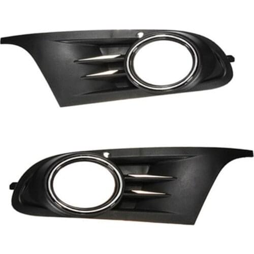 ABS Front Lower Bumper Fog Lamp Grill Grille Cover For Volkswagen VW Golf 6 MK6 TDI TSI Jetta 2010-2014 High Quality ABS Plastic