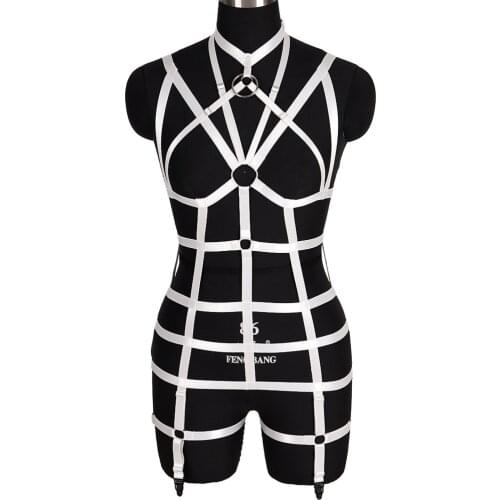 Hollow Bra Erotic Sexy Lingerie Set Thigh Bands Pastel Goth Accessories Wedding Garter Adjust Waist Suspender Belt Rave Outfit