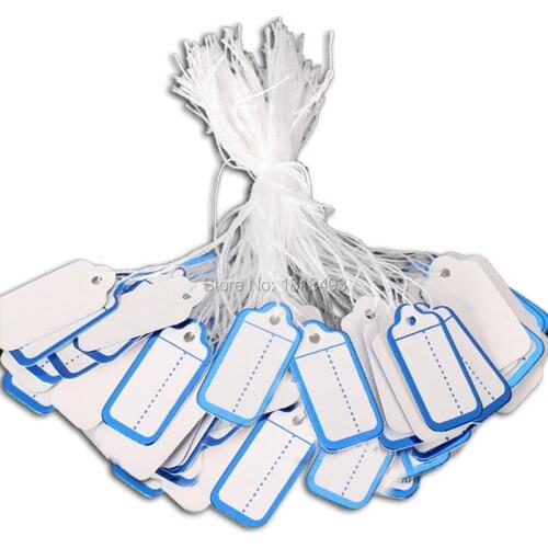 Free shipping wholesales No. Price tag with cord/earring tag/printed label/clothing hang tag/DIY blank paper tag 100 pcs a lot