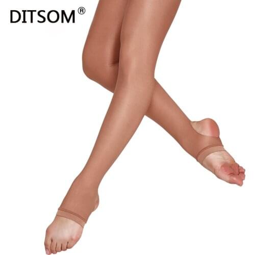Girls Stirrup Shimmery Tights Quality Shining Shaping Pantyhose Tights Stockings Fitness Stage Dancing Tights For Children