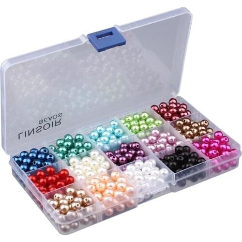 300-1500pcs Mixed Round Imitation ABS Pearl Beads Craft Pearl Beads Boncuks for Diy Jewelry Making Accessories Perles Wholesale