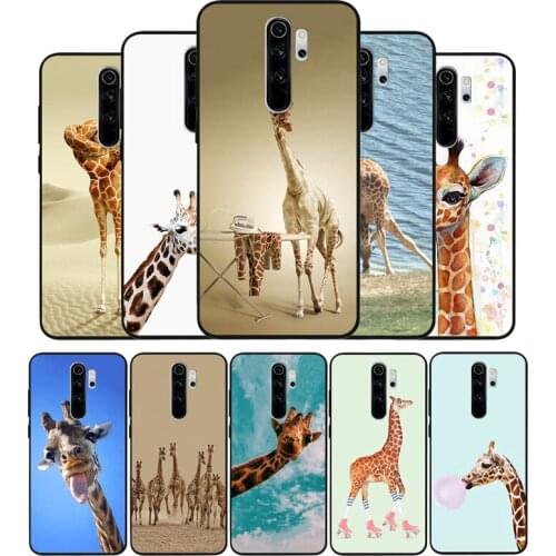 Giraffe Animal Phone Cover For Xiaomi Redmi note 9S 8T 7 6 5 4 Pro for redmi 4A 4X 5 Plus Soft Silicone Case Fundas