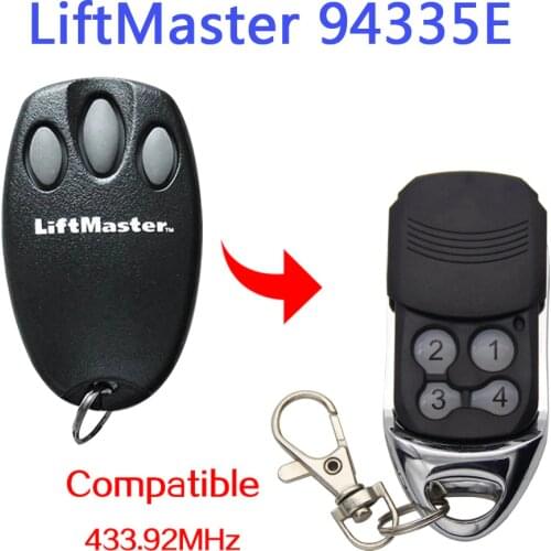 Chamberlain Liftmaster Motorlift 94335E Replacement Remote Control 1A5639-7 Garage Door Remote Control 433.92mhz Transmitter