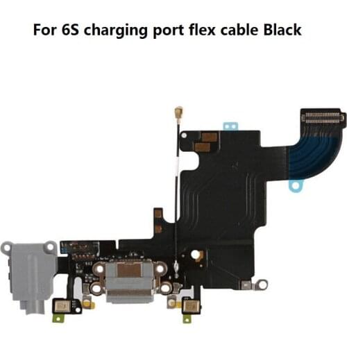 Black White Dock Charger Charging Port Connector Flex Cable Ribbon For iPhone 6 6S Plus