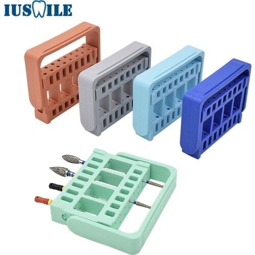 5 PCS 32 Holes Autoclavable Two Functions Endo Block High Quality Dental Holder For FG HP Burs Endodontic Files