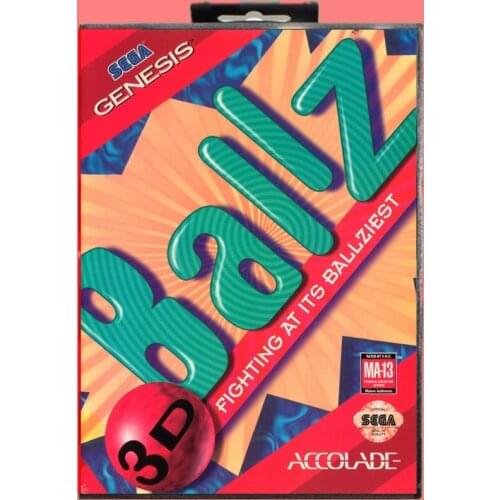 Ballz 3D 16 Bit MD Game Card Include Retail Box For Sega Genesis & Mega Drive