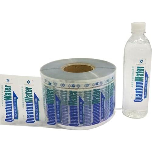 Custom Waterproof Clear Shampoo Logo Bottle Sticker Printing Roll clear Vinyl Sticker labels ---PX8031