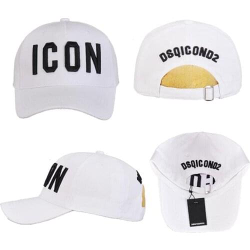 DSQICOND2 ICON DSQ2 letters Casquette Hats Embroidery Dad Hip Hop Baseball Cap DSQ Hat Black Snapback Hat Cap for Man Woman