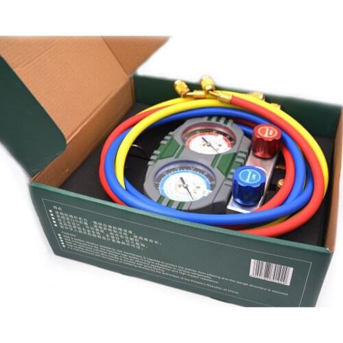 Air Conditioner R410A / R32 Air Conditioner Double Gauge Group Can Add Fluoride To Flush Fluorine and Add Liquid Pressure Gauge