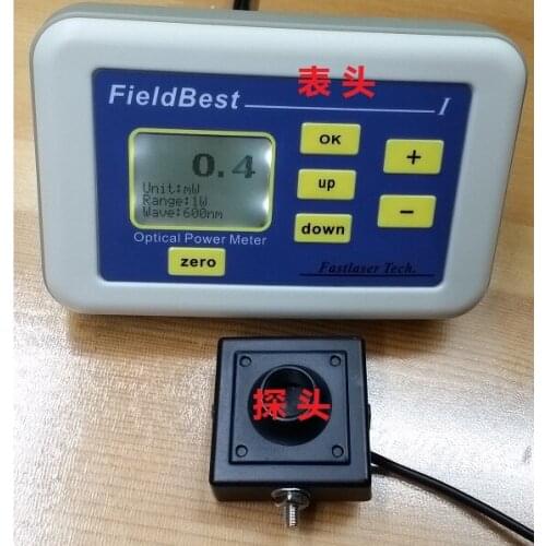 Laser Power Meter Full Wavelength Precision 0.1MW -2W Range 0.1MW Resolution
