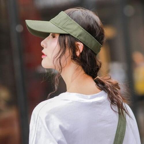 Summer Couple Hats Fashion Trendy Coconut Tree Letter Embroidered Topless Baseball Cap Female Sun Visor Cap