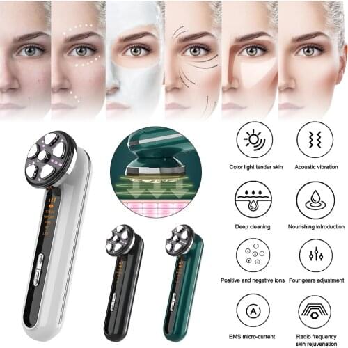 EMS Pulse Face Massage Device with 4 Light Sources Deep Cleaning Skin Lifting and Firming Skin Care Device Facial Massager