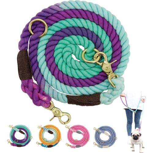 Soft Dog Pet Leash Rope Nylon Small Medium Large Dogs Leashes Long Heavy Duty Puppy Walking Hiking Lead Ropes for Dogs