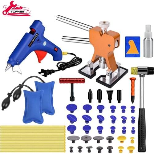 Paintless Dent Repair Kit - Car Dent Puller Glue Gun Removal Dent Remover Kit for Car Hail Damage Dent & Ding Remover
