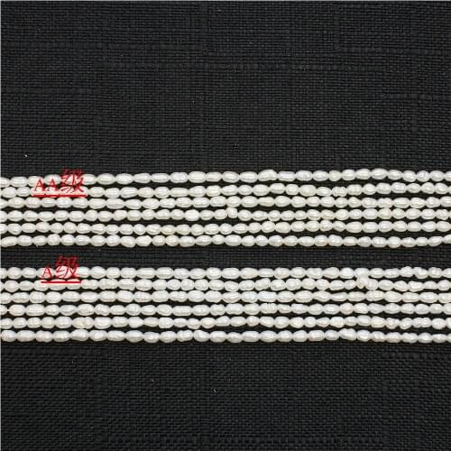 Real Natural Freshwater Pearl 2.8mm Baroque Beads For Jewelry Making Beads DIY Necklaces Bracelets Earring Accessories 14.5 Inch