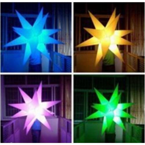 New Inflatable Party Decoration Star with LED Changeable Light and Blower Brand new