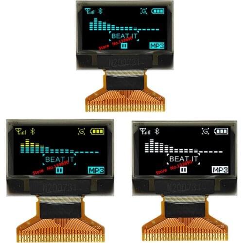 0.96 inch 30PIN White Blue Yellow and blue color OLED Screen SSD1306 Driver Parallel 3/4-wire SPI serial I2C IIC UG-2864HSWEG01