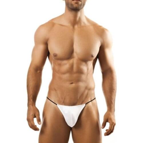 Mens low-waisted sexy trackless classic mini men thong cotton T underwear t