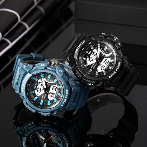 UTHAI BK65 student waterproof electronic watch trendy fashion outdoor multi-function sports alarm clock led electronic watch