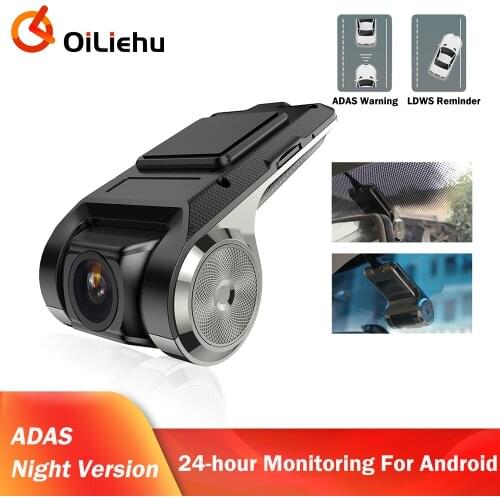 OiLiehu ADAS 720P WIFI Dash Cam DVR Dash Camera Car WIFI Dash Cam Android DVR Car Recorder Dash Cam Night Version 720P Recorder