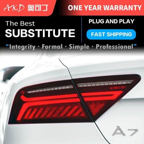 AKD tuning cars Tail lights For Audi A7 2011-2018 Taillights LED DRL Running lights Fog lights dynamic signal light