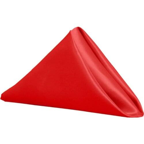 1PCS Table Napkins Cloth Square Satin Fabric Napkin Pocket Handkerchief for Wedding Birthday Home Party Hotel