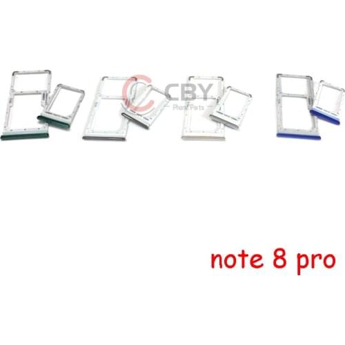 10pcs For Xiaomi Redmi Note 8 Pro Sim Card Tray Slot Holder Replacement Parts