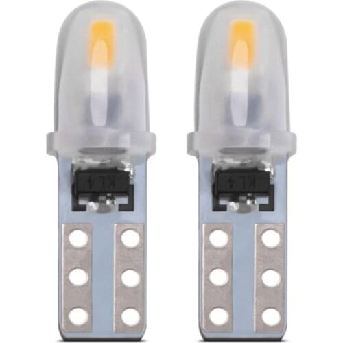 10Pcs T5 17 Dashboard Warning Indicator 18 27 Corner & Bumper Lights 37 58 License Plate Lights White 12v