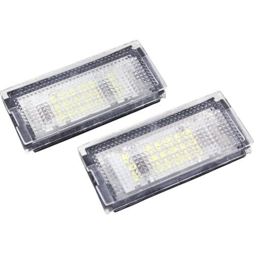 2PCS Car LED Number License Plate Light Lamp For BMW Mini Cooper ONE R50 Convertible R52 Cooper S R53 2004 2005 2006