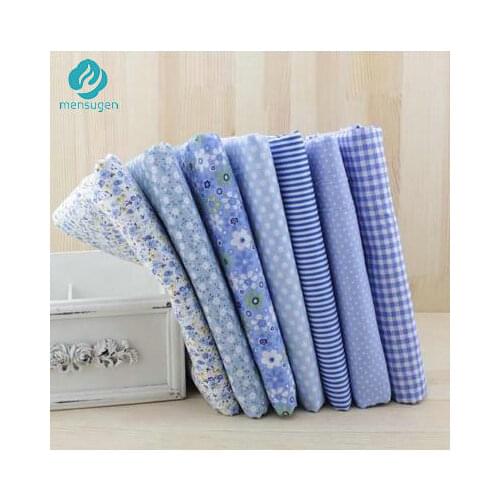 50cm*150cm Blue 100% Cotton Fabric for Sewing Tissu to Patchwork DIY Craft Materials Sewing Telas Tilda Doll Cloth