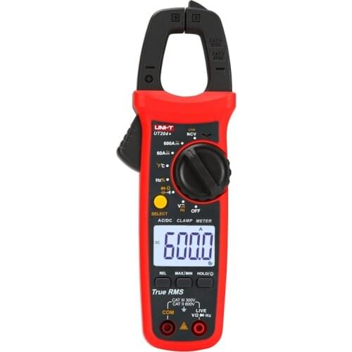 UNI-T UT201+/UT202+/UT203+/UT204+/UT202A+ 400-600A digital clamp meter; automatic range true RMS high precision multimeter
