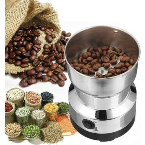 Grain Grinder Stainless Steel Electric Spice Coffee Nut Grain Herb Grinder Crusher Mill Blender Electric Coffee Grinder