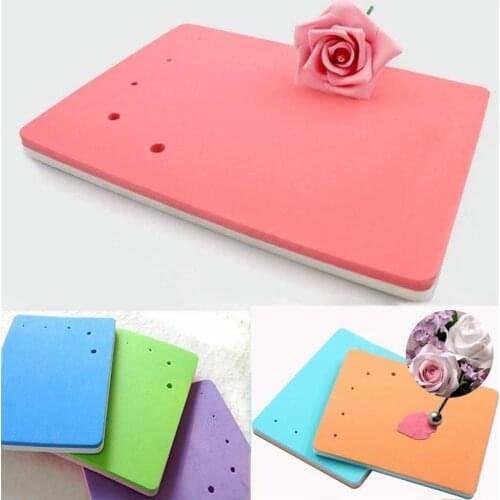 Sponge Cake Foam Pad Flower Modelling Gum Paste Fondant Cake Mat Baking For Sugarcraft Decoration Random Color