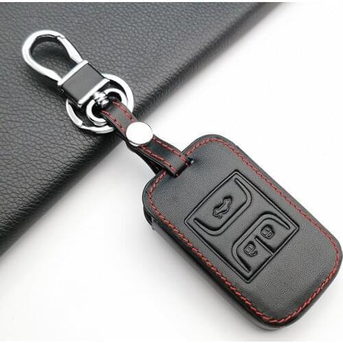 3 Buttons Leather Car Key Case Cover Bag For Chery Tiggo Arrizo 8 7 5X 2019 2020 Keychain Smart Key Holder Interior Accessories