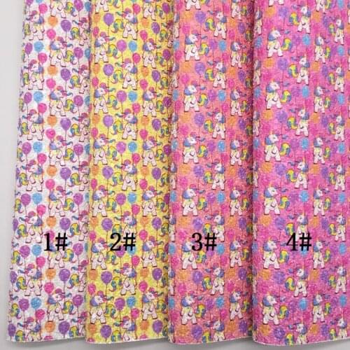 LEOsyntheticoDIY Unicorn Balloon Chunky Glitter Vinyl Fabric Sheet Felt Backing Synthetic Leather Faux Vinil DIY A4 SIZE R077