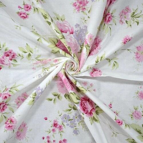 New arrive Printed Flower Baby Cotton Quilting Fabric for DIY Sewing Bed Sheet Dress making cotton fabric