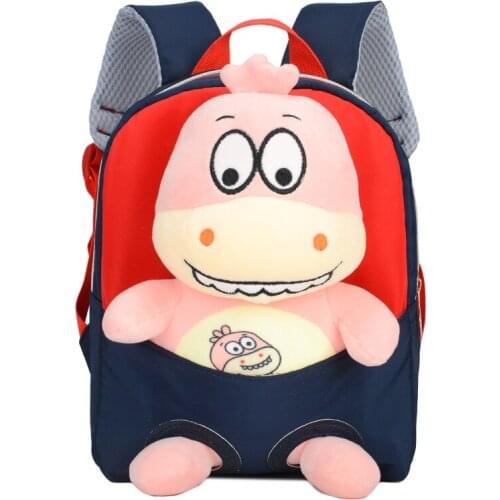 New Plush dinosaur backpack kids children Small school girl backpack Cartoon cute backpack for boys lightweight Child backpack