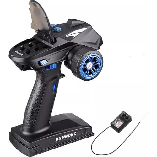 DumboRC X6 2.4G 6CH Transmitter with X6F/X6FG Receiver LED Light Set for JJRC Q65 MN-90 RC Car Boat Model Parts Fast Ship