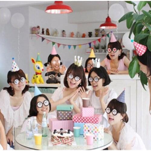 Multicolor Birthday Hats Hanging Garlands for Kids Shower Birthday DIY Decor