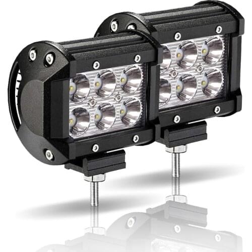 LED Work Light 18W LED Bar Light for Motorcycle Tractor Boat Off Road 4x4 Truck SUV ATV Fog Lamp 4inch 12 Volt Led Spotlight