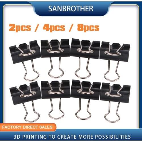 Glass Bed Clip Fixed Lattice Glass Black 32mm Width For Diy Reprap Ender-3 Pro Cr20 Anet A8 3d Printer