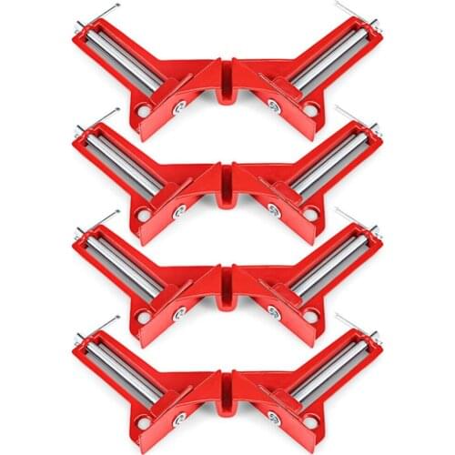 4PC Style 90 Degree Right Angle Clamp DIY Corner Clamps Quick Fixed Fishtank Glass Wood Picture Frame Woodwork Right Angle toos