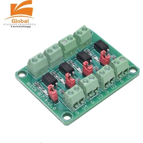 10PCS PC817 4 Channel Optocoupler Isolation Board Origina Voltage Converter Adapter Module 3.6-30V Driver Photoelectric Isolated