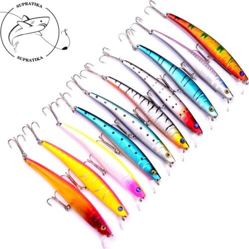 115mm/11g Artificial Minnow Hard Baits Fishing Lures 4# Hook Professional Carp Bass Crankbait Wobblers Ocean Boat fishing Bait