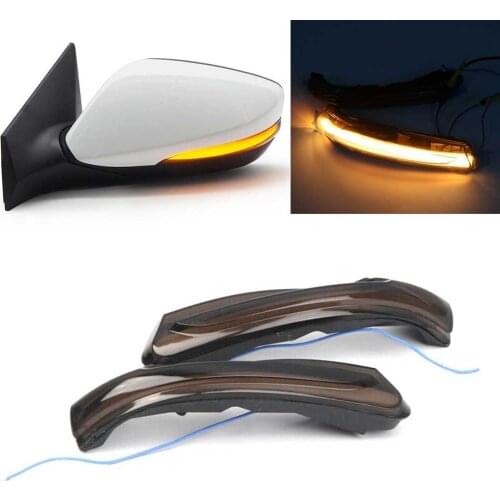 2Pcs Car Dynamic LED Side Mirror Lamp Turn Signal Light For Kia Forte / Cerato K3 2014 2015 2016 2017 2018